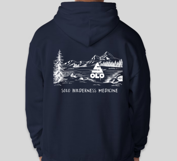 SOLO Sweatshirt - Navy Blue (with White Logo) - Image 2